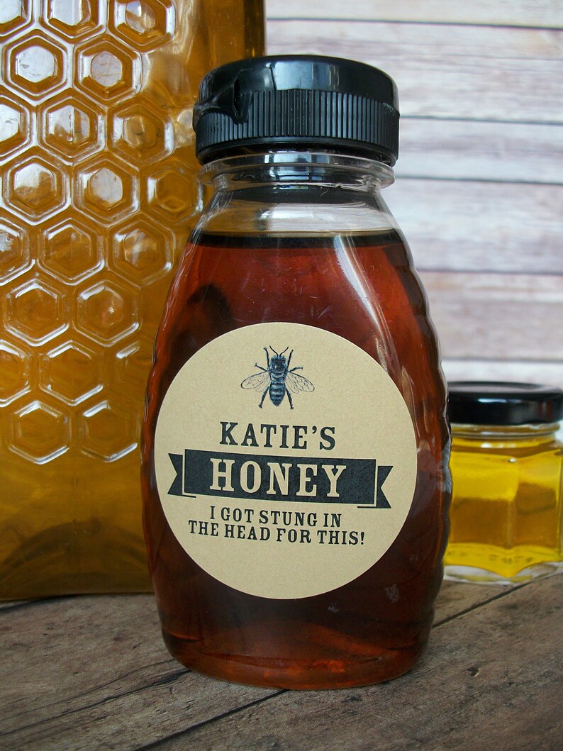 Custom Honey Kraft Paper Canning Jar & Bottle Labels, Custom Honey ...