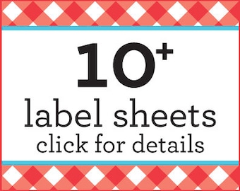 SAVE money on 10 or more sheets of canning jar labels with this listing only, bulk canning labels stickers, discount canning labels