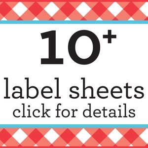 SAVE money on 10 or more sheets of canning jar labels with this listing only, bulk canning labels stickers, discount canning label gifts