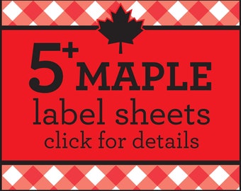 SAVE money on 5 or more sheets of Custom MAPLE SYRUP labels with this listing only, bulk syrup stickers for bottles & mason canning jars