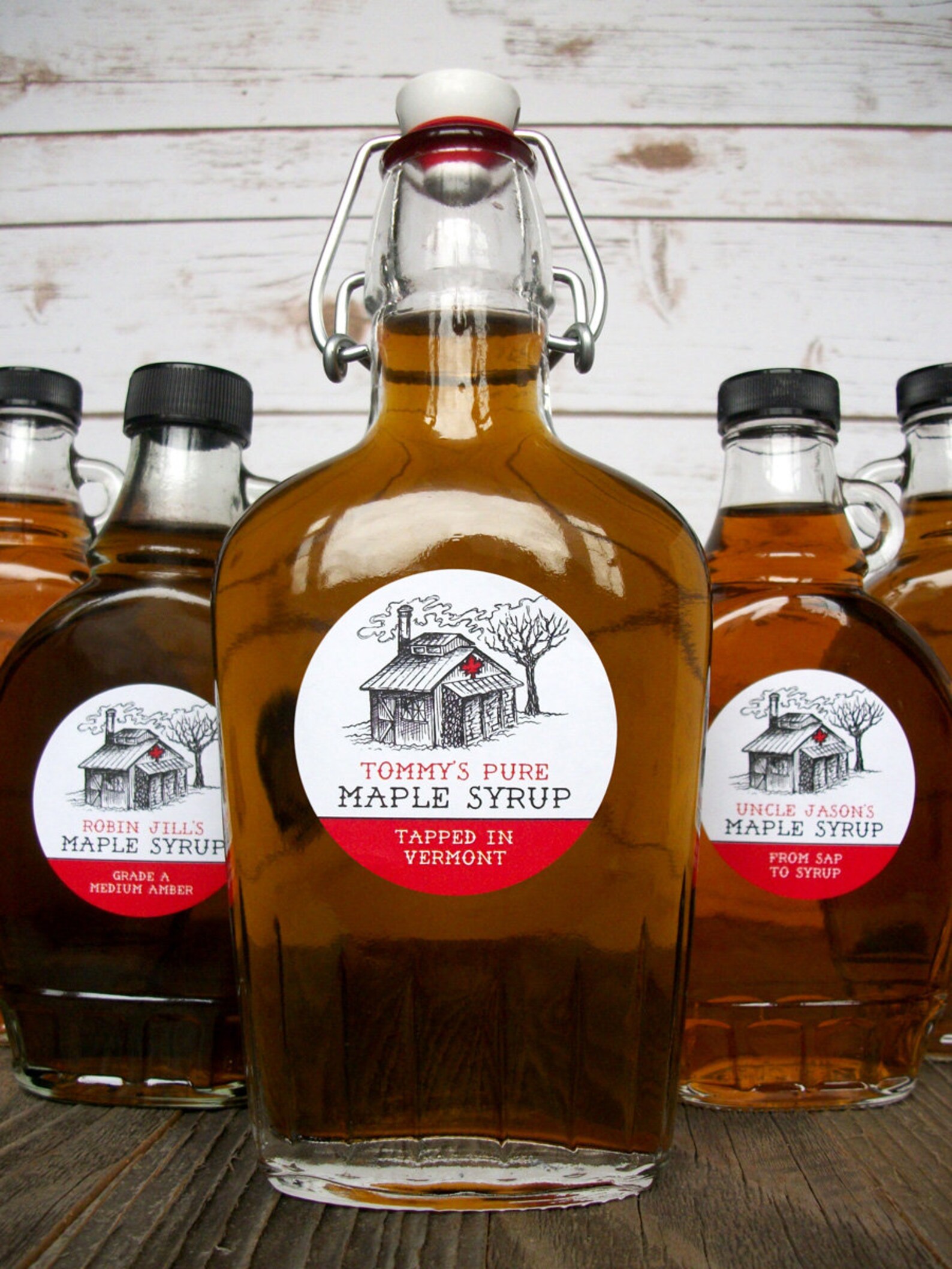 Custom Sugar Shack Maple Syrup Labels for Backyard Sugaring Etsy