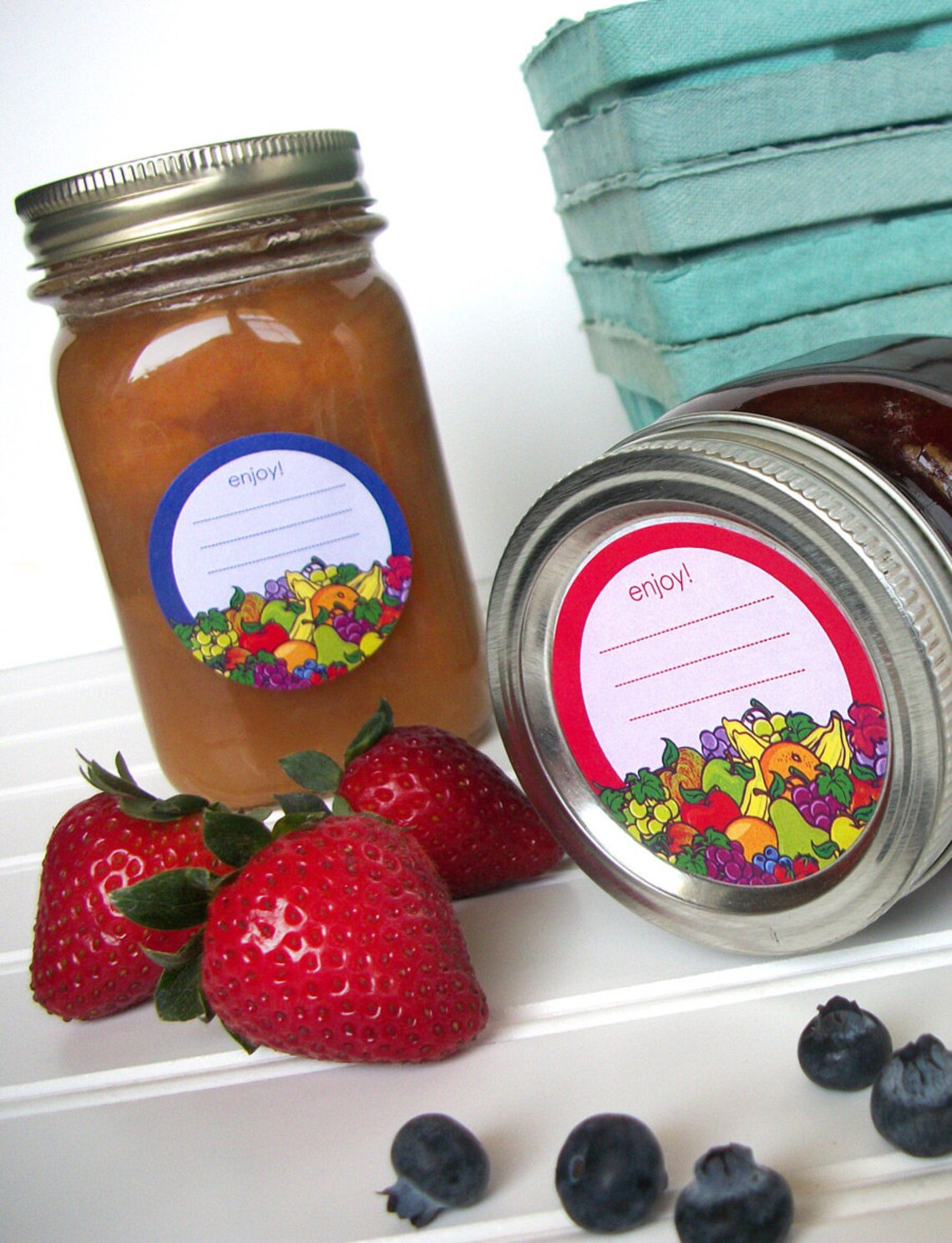 Enjoy Fruit canning labels jam jar labels for fruit Etsy