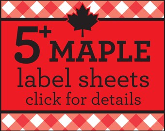SAVE money on 5 or more sheets of Custom MAPLE SYRUP labels with this listing only, bulk syrup stickers for bottles & mason canning jars