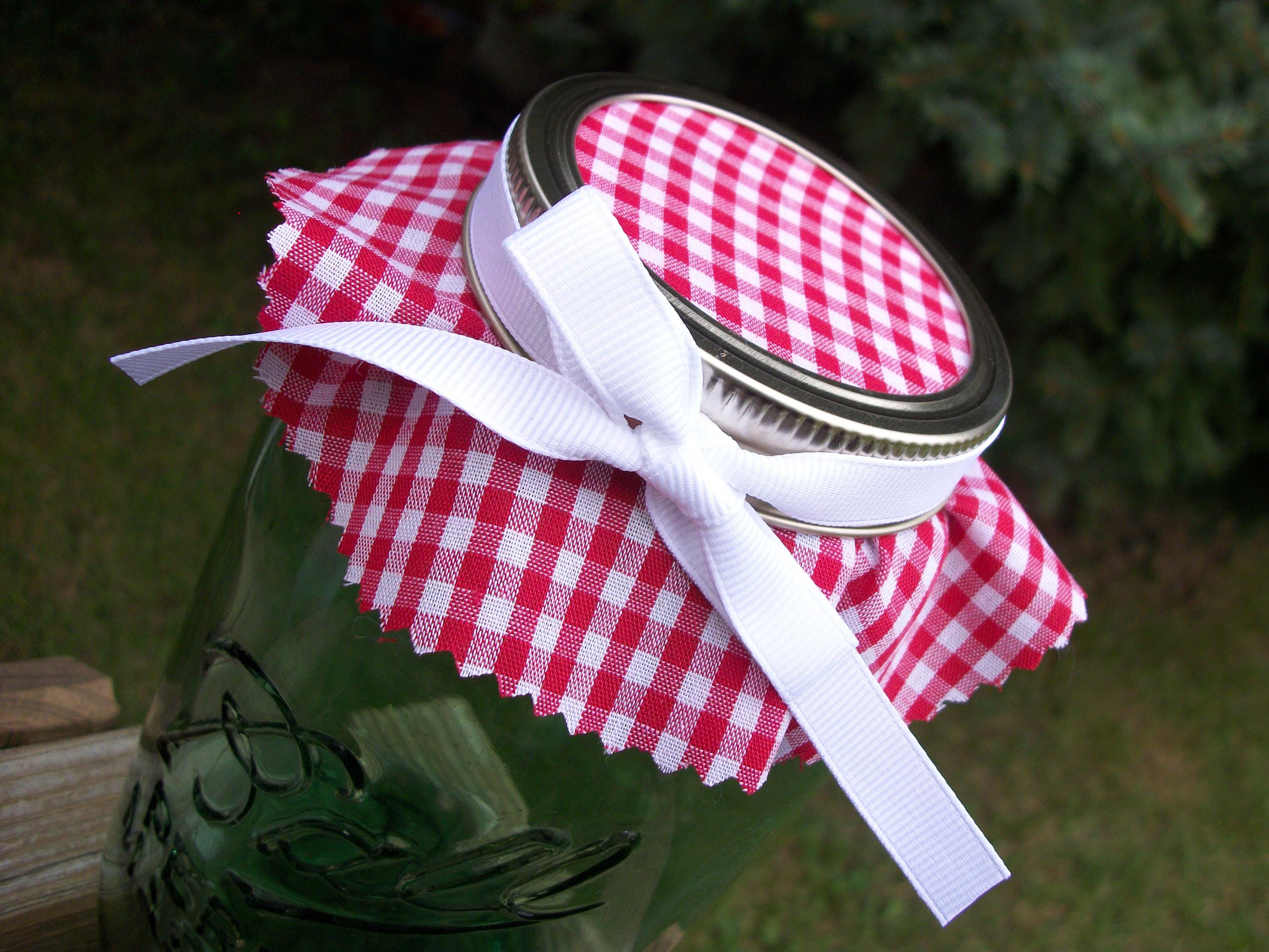 12 Color Ribbons for Mason Canning Jars, Wedding & Shower Favors Gifts ...