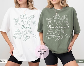 Comfort Colors Bride Bridesmaid Shirt: Bridal Party Tee
