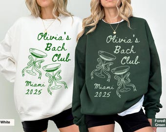 Coquette Bachelorette Party Sweatshirt: Social Bach Club Crewneck