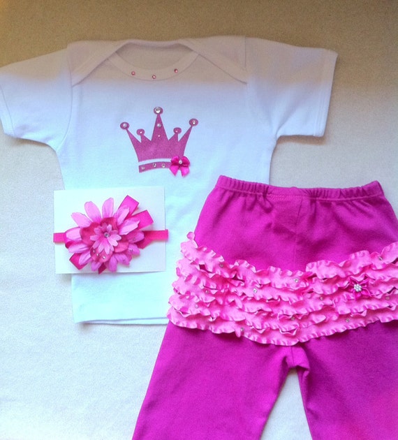 Items similar to Custom Boutique Daddy's Girl, Princess Crown, Princess