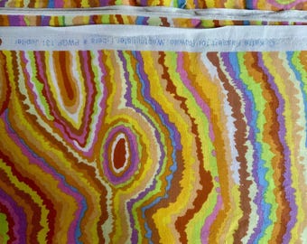 Tissu de courtepointe Kaffe Fassett Jupiter OOP jaune vendu BHY