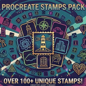 The Ultimate Stamp Vault – 130+ Procreate Brushes
