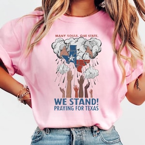 We Stand Praying for Texas  Flood Relief Art Printable  Texas Strong PNG  Kerr County Support Clipart  Shirt Sticker Design