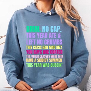 Gen A Slang Teachers Happy Last Day of School 2025 Funny Png, Bruh No Cap png, Summer teacher Png, Last Day Of School Quote Png
