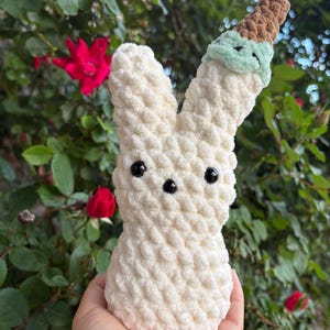 Crochet Ice Cream Peep Plushie