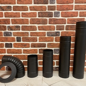 Black Stove Pipes, 13 Cm Diameter, Pipe Cover, Corner