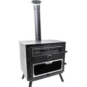 Stufa a legna da campeggio con forno da cucina