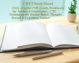 Cheatsheet CGT CGT-apparaat Therapienotities Cbt-werkbladen PTSD-therapiewerkbladen Ocd CGT-bord Emotionele regulatie Trauma Bt