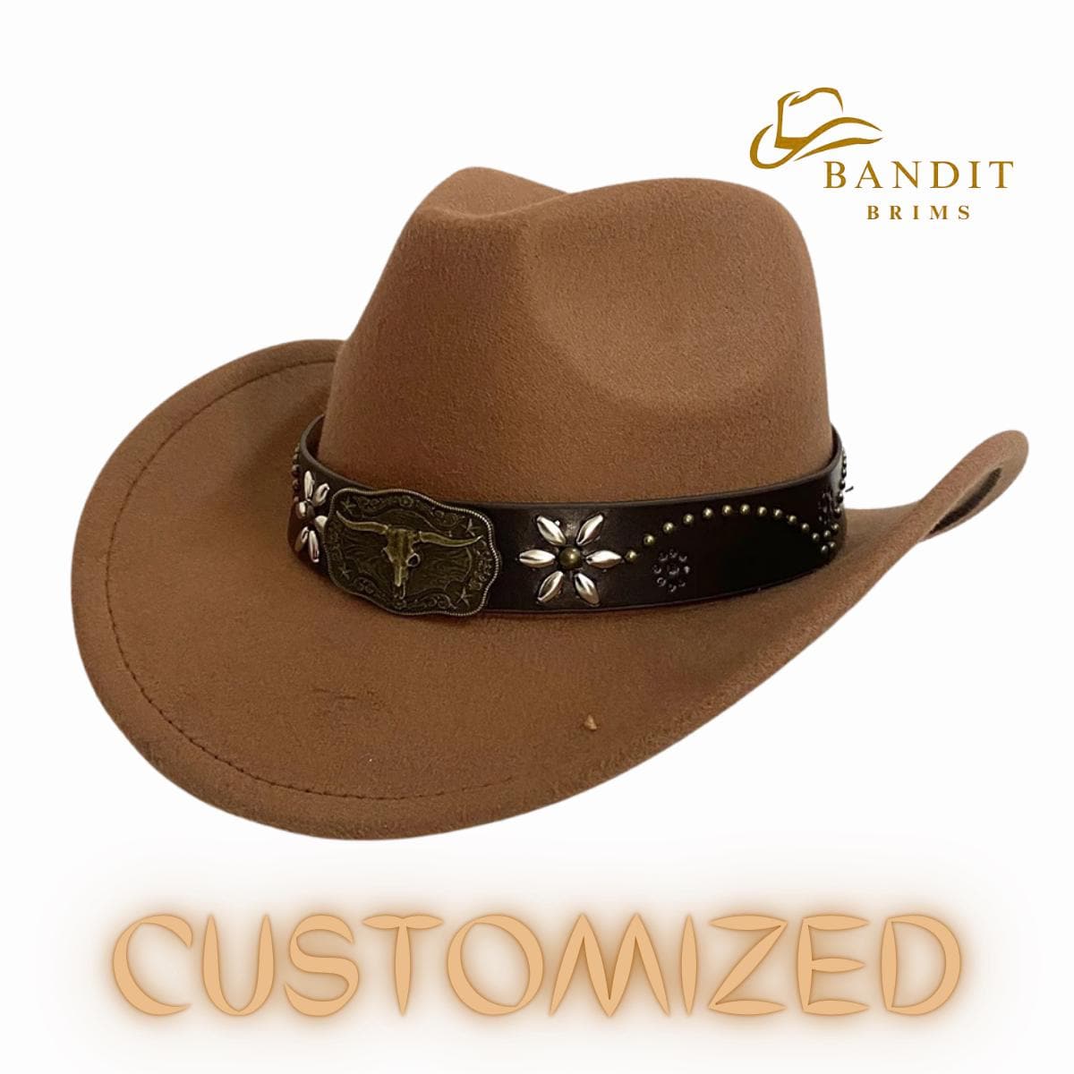 Unisex Suede Cowboy Hat: Wide Brim Vintage Western Style - Etsy display picture 1