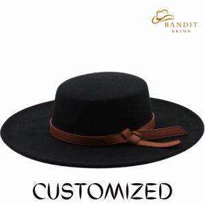 Men's And Women's Wide Brim Fedora Hat Classic Gentleman Boater Style