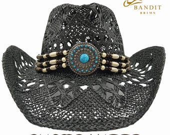 Vintage Style Western Straw Cowboy Hat Unisex Style