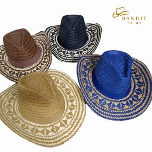 Western Cowboyhatt Vintage Style Filt Solhatt för Strand och Utomhusstil bild 6