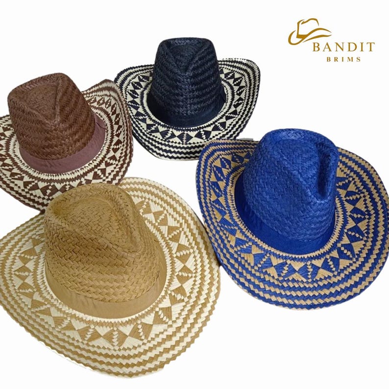 Western Cowboyhatt Vintage Style Filt Solhatt för Strand och Utomhusstil bild 6