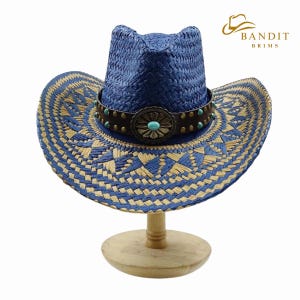 Western Cowboyhatt Vintage Style Filt Solhatt för Strand och Utomhusstil Color 02