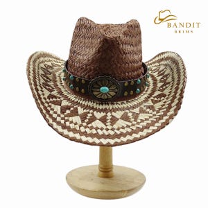 Western Cowboyhatt Vintage Style Filt Solhatt för Strand och Utomhusstil Color 08