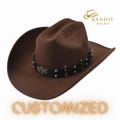 Vintage Style Western Cowboy Hat for Men & Women-Classic Leather Style