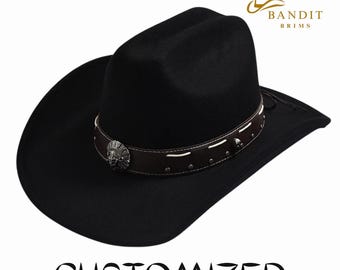 Vintage western-cowboyhoed met punkriem Retro rodeo-stijl heren