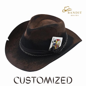 Vintage Style Wool Cowboy Hat For Men And Women Soft Felt Western Gentleman Style
