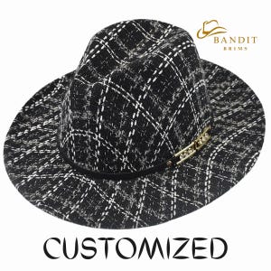 Women's Fashion Fedora Hat Elegant Wide Brim Felt Cap