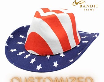 American Flag Cowboy Hat: Patriotic Rodeo Style