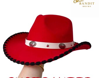Men And Women Winter Cowboy Hat With Knitted Edge Jazz Style