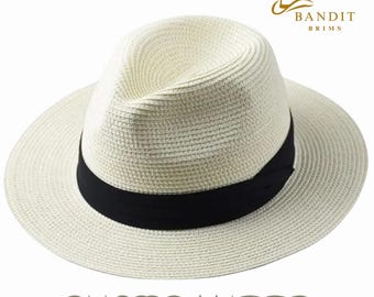 Unisex Fedora Couple Sun Hats With Wide Brim