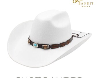 Vintage Style Cowboy Fedora: Wide Brim Western Hat