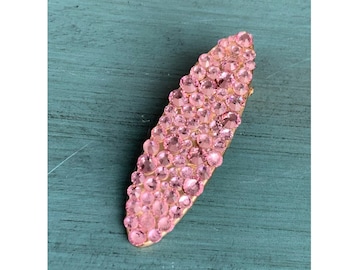 Light Pink Rhinestone Small Alligator Clip