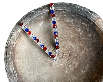 Red White and Blue Bobby Pin Set