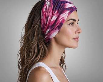 Colorful Wide Scrunch Headband Hair Accessory
