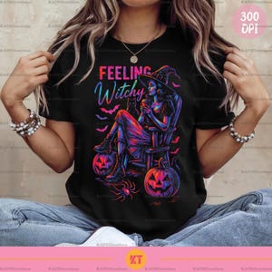 Gefühl Witchy Sublimationsdesign PNG - Hexe Halloween PNG - Kürbis Halloween Hexe Shirt PNG