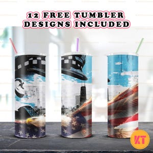 Police American Flag Skinny 20 oz Tumbler Sublimation Design PNG - Police Officer Tumbler Straight and Tapered PNG - Police UsA Flag PNG