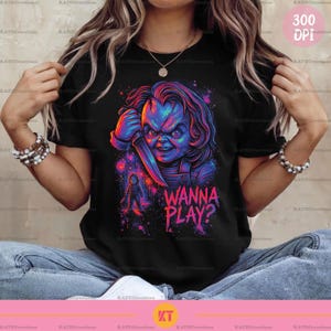 Design de sublimação de Halloween de terror PNG - Halloween assustador PNG - Camiseta de personagem de terror PNG