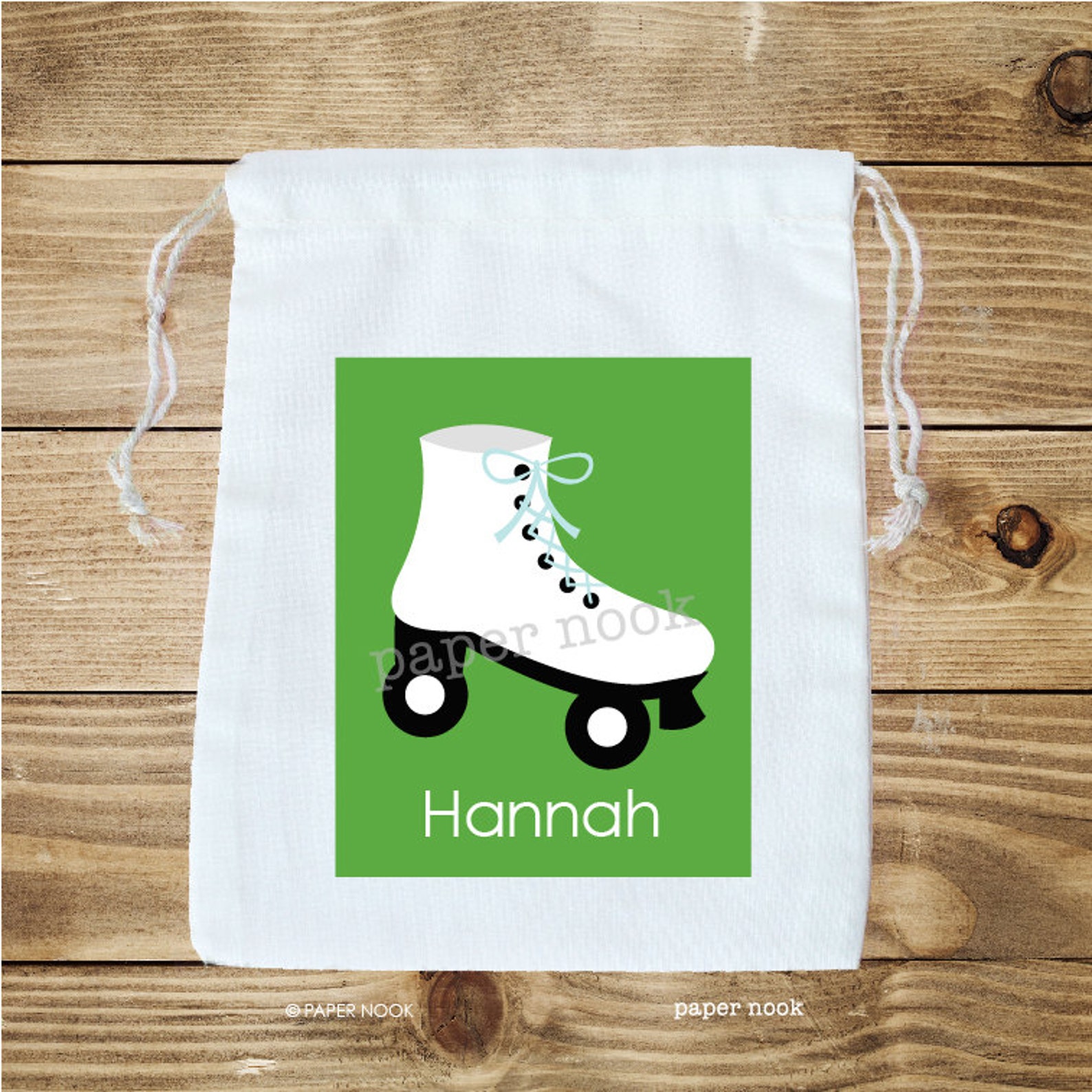 Roller Skates Personalized Favor Bag SET OF 10 Etsy