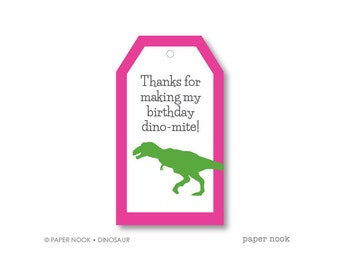 Dinosaur PRINTABLE Gift Tag