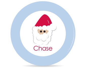 Santa Personalized Plate - Melamine