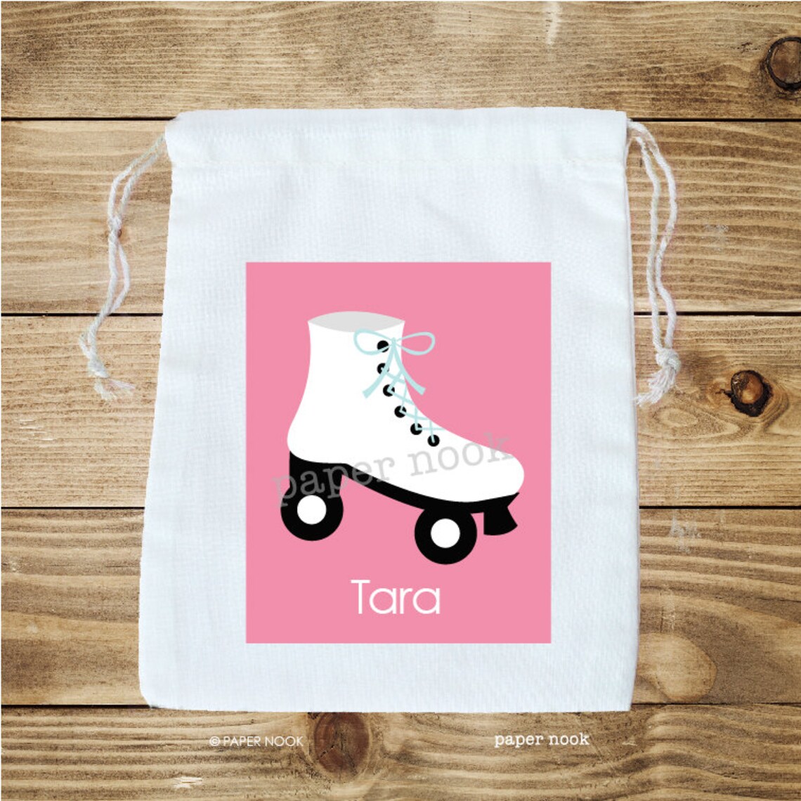 Roller Skates Personalized Favor Bag SET OF 10 Etsy