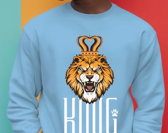 King Lion PNG, Graphic Art File (Digital Download)