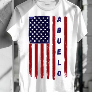 men's abuelo grandfather grandpa papa t-shirt abuelo fatherJuly independence dad grandpa gift shirt to him red white blue png usa flog png