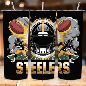 Football Tumbler Wrap | 20oz Skinny Tumbler Sublimation Design | Game Day Tumbler Wrap | Sports Helmet Tumbler Wrap | Digital Download