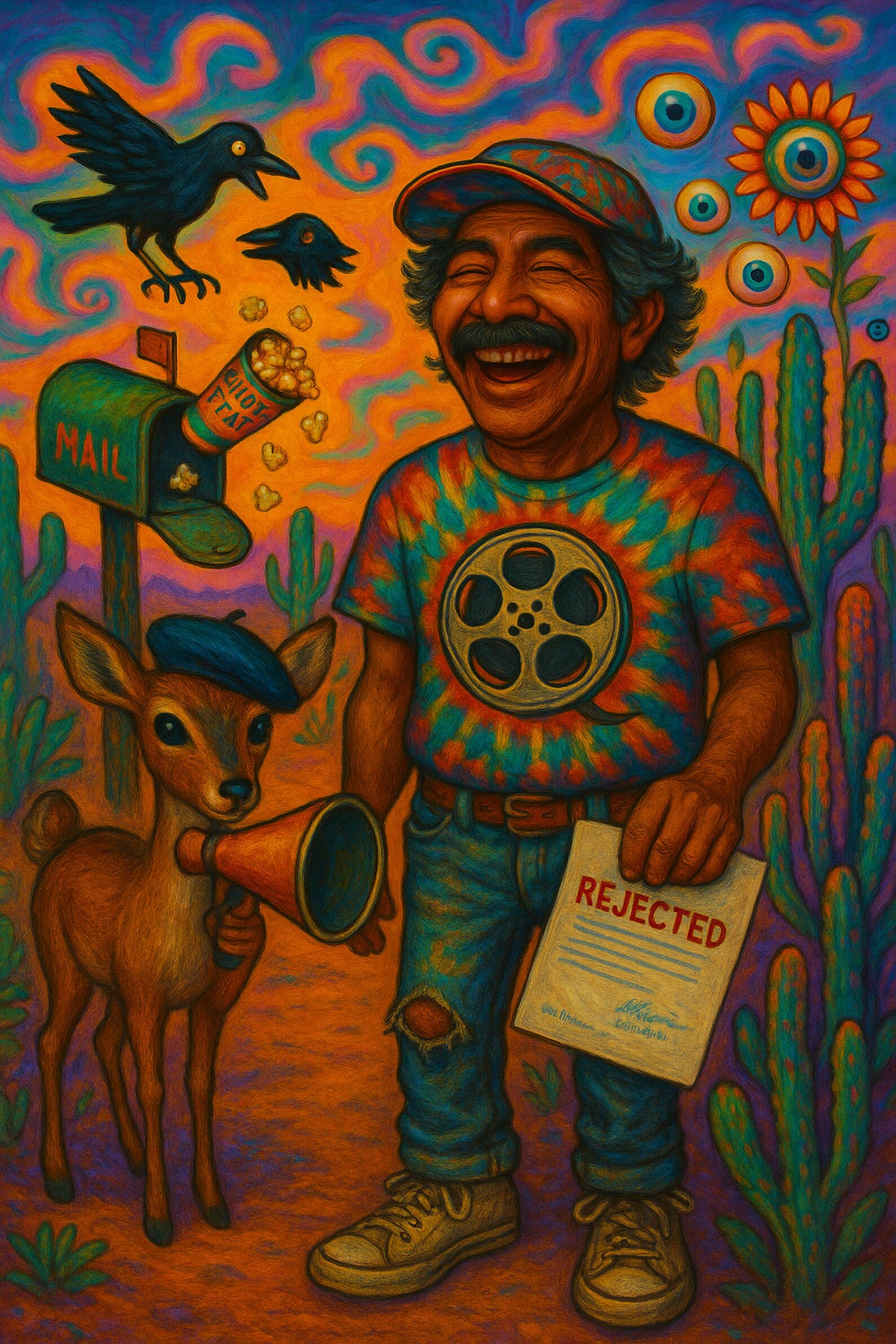 Canvas Psychedelic Art. the Rejected Filmmaker Etsy