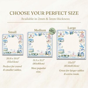 Coastal Grandmillennial Mahjong Mat, Nantucket Beach Hydrangea Game Board image 9