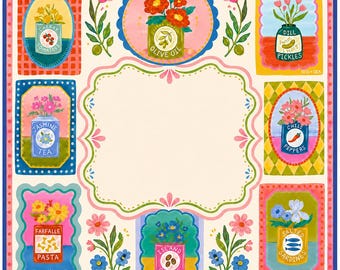 Italian Pantry Mahjong Mat, Mediterranean Folk Art Game Table Cover
